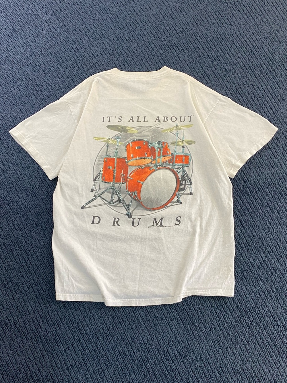Vintage It’s All About Drums Music Tee Shirt